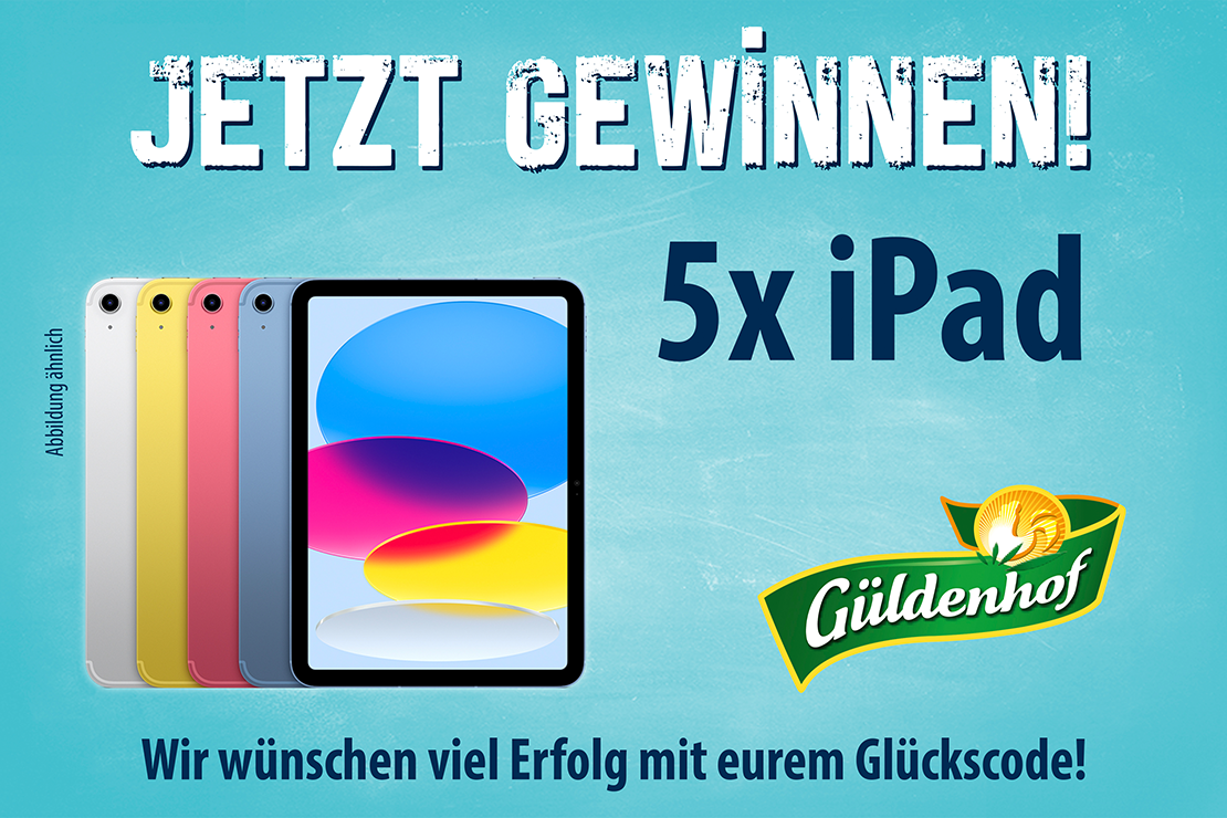 Gewinnspiel 5 x iPad